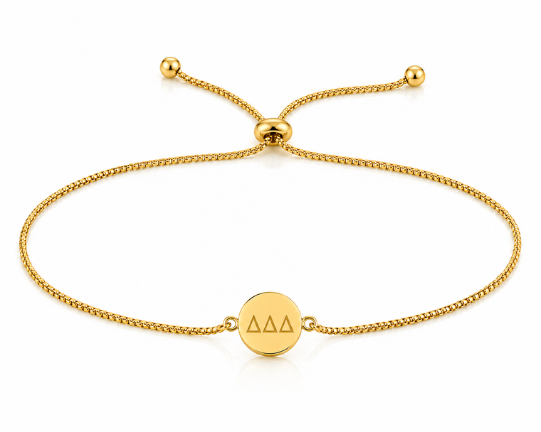 Mini Bead Bolo Cinch Bracelet - Gold