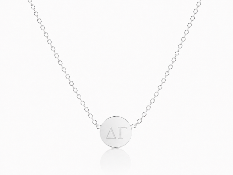 Mini Bead Slider Necklace - Stainless Silver
