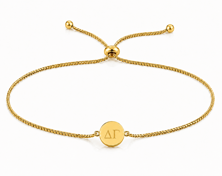 Mini Circle Bead Cinch Bracelet - Gold