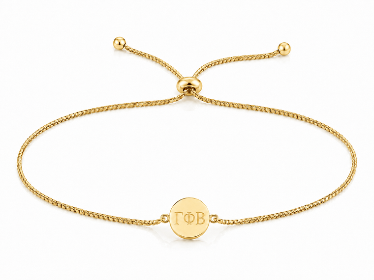 Mini Circle Bead Cinch Bracelet - Gold