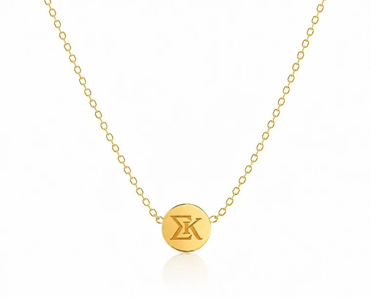 Mini Circle Bead Necklace - Gold