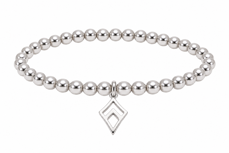 Kite Bracelet - Silver Bead