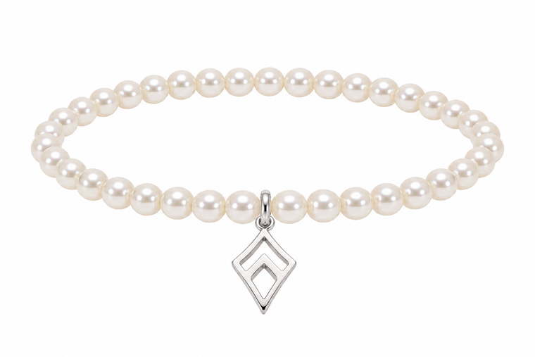 Kite Bracelet - Pearl & Silver