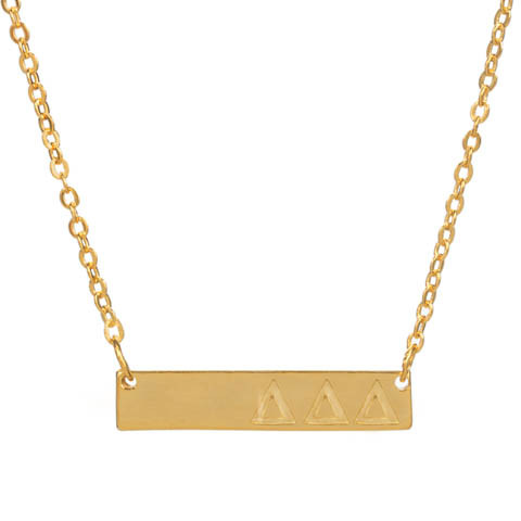 bar necklace - tridelta