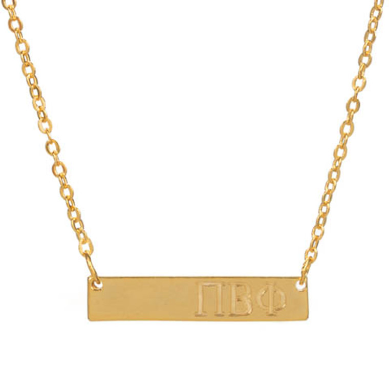 pi beta phi bar necklace