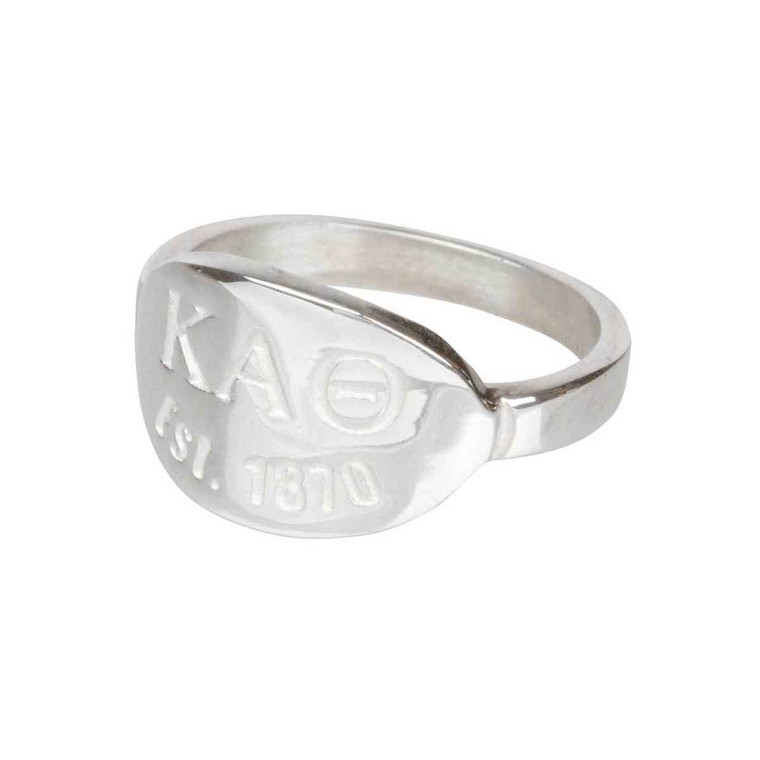 Kappa Alpha Theta- Oval Tag Ring