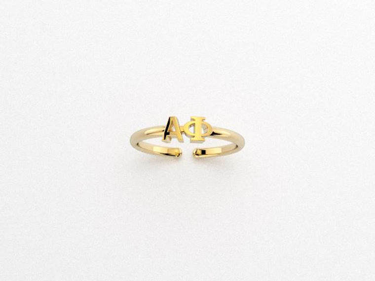 adjustable letter ring-ap