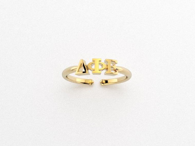 adjustable letter ring-dpe