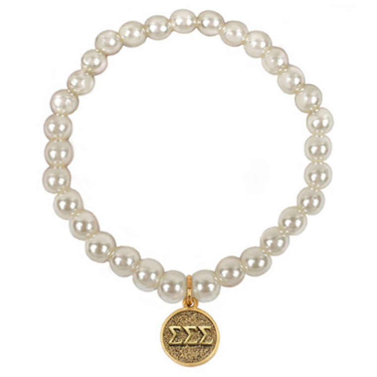 Sigma Sigma Sigma Pearl Bracelet