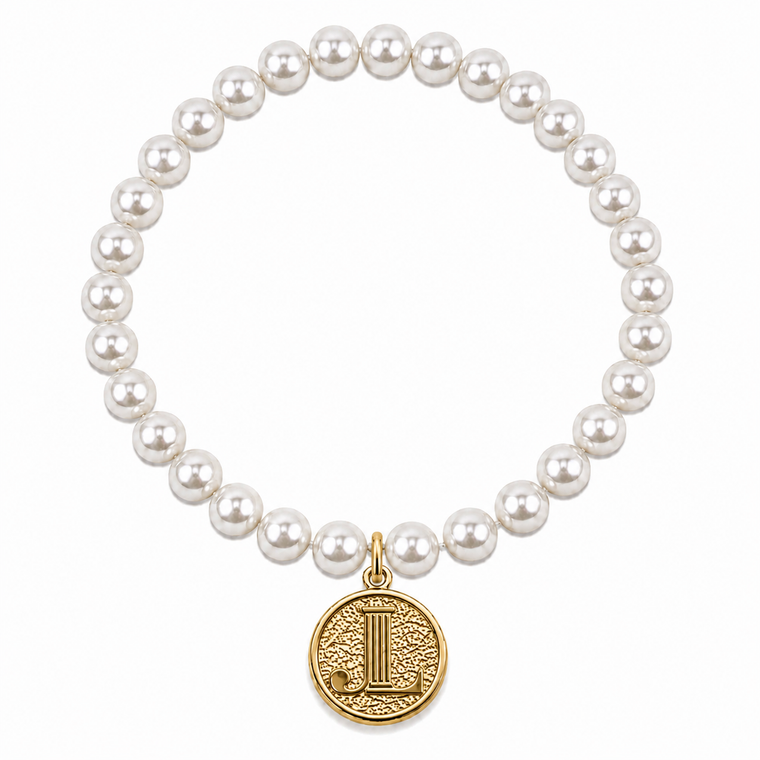 Pearl gold coin pearl bracelet