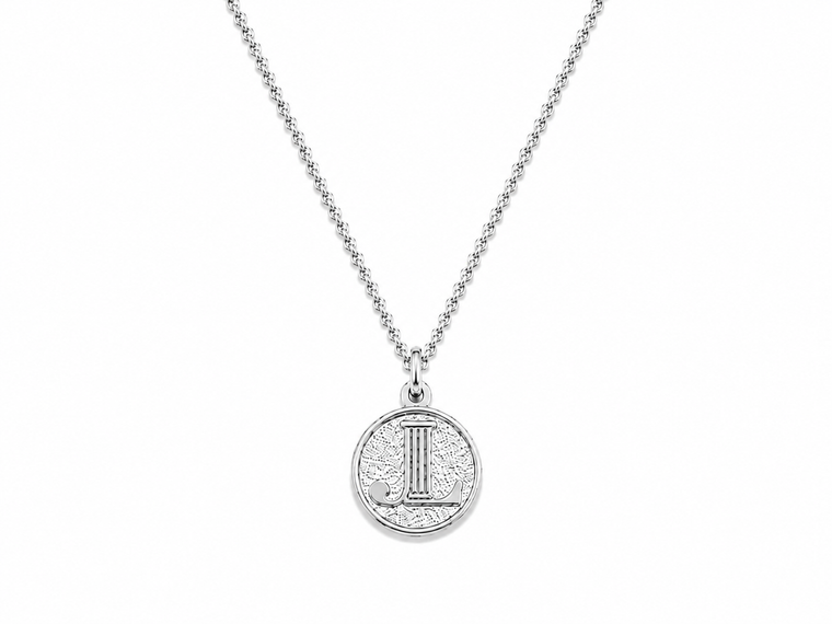 Coin sterling silver necklace