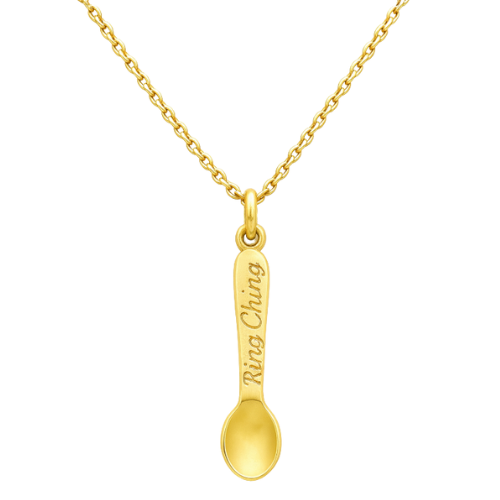 Ring Ching Spoon Necklace - Gold 