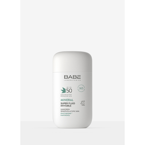 BABE MINERAL SUPER FLUID INVISIBLE SUNSCREEN SPF 50  1 ENVASE 50 ML