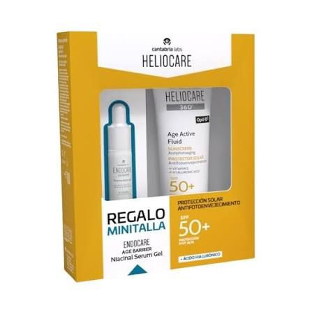 PACK HELIOCARE AGE ACTIVE FLUID + NIACINAL SERUM GEL (REGALO)