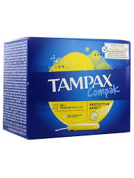 Tampax compak tampon 100% algodón regular 22 U
