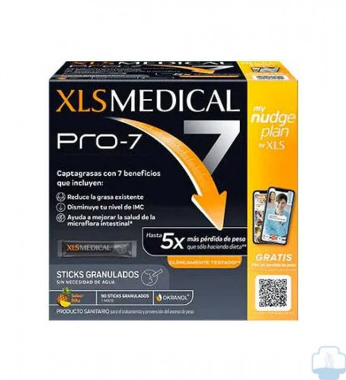 Xls medical pro 7 nudge 90 sticks sabor piña