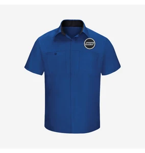 Bostig Logo RedKap SHORT SLEEVE PERFORMANCE PLUS SHOP SHIRT WITH OILBLOK TECHNOLOGY