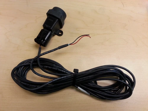 Inertial fuel cutoff switch with pigtail and wire
