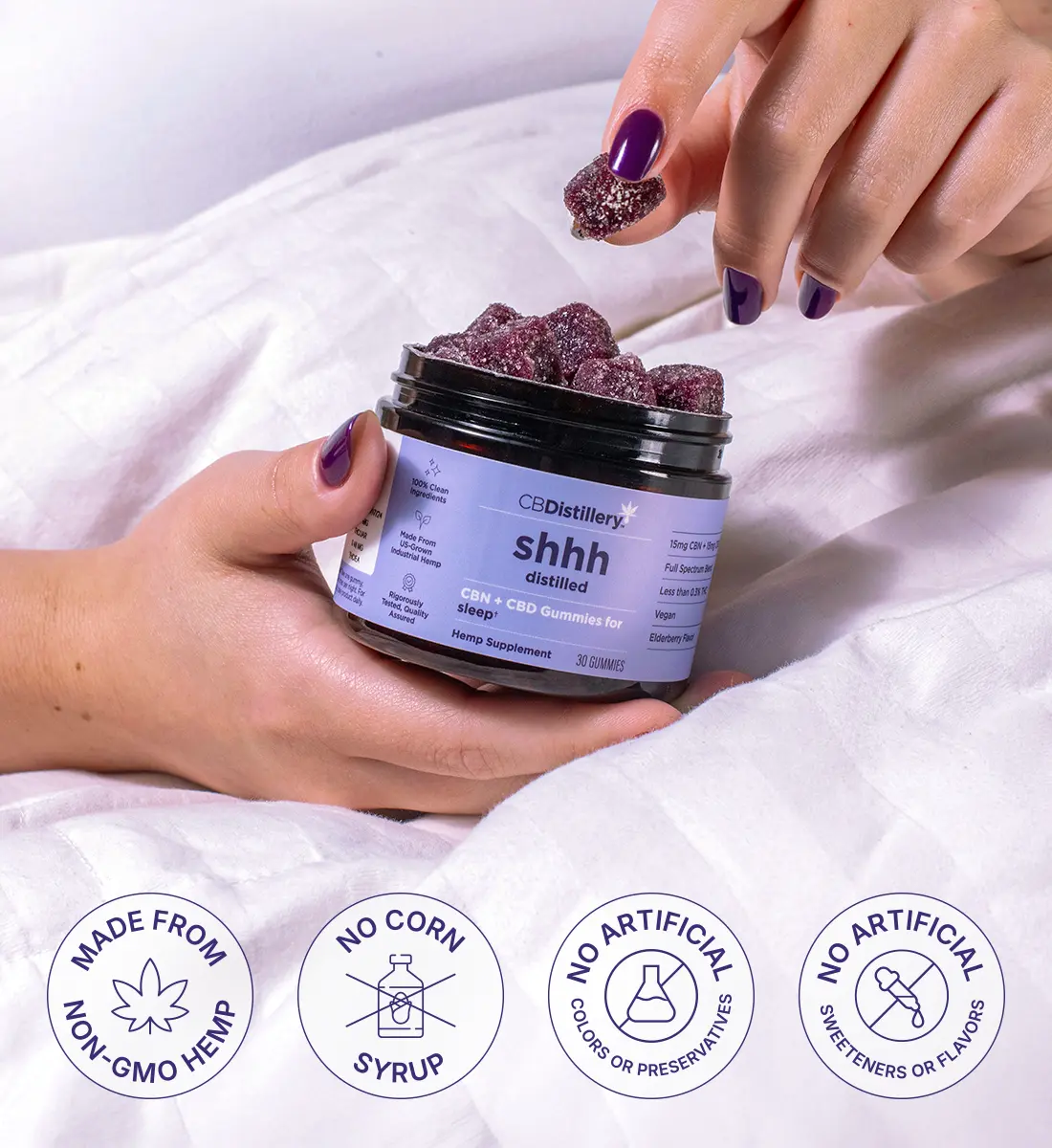 15mg CBN + 15mg CBD Sleep Gummies