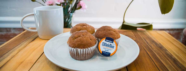 CBD Cinnamon Sugar Banana Bread Muffins