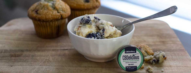 CBD Blueberry Muffin Ice Cream Recipe