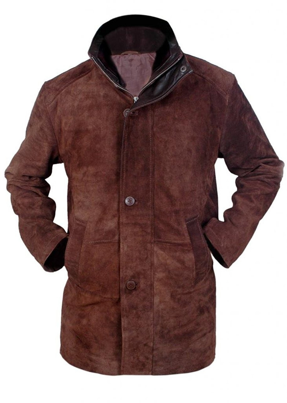 Kid's Longmire Sheriff Walt Robert Taylor Genuine Suede Leather Coat ...