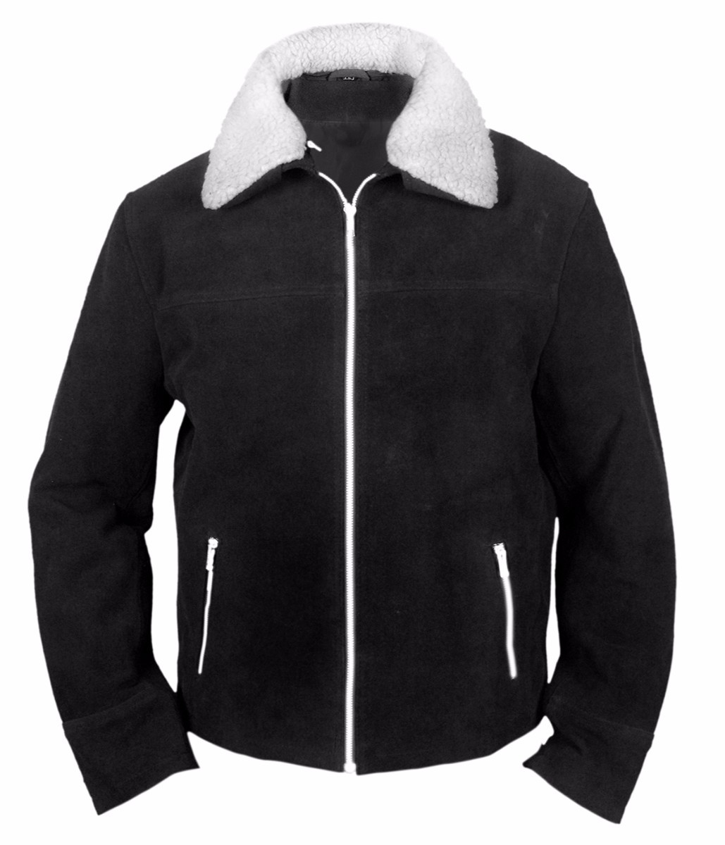 Rick Grimes The Walking Dead Leather Suede Jacket Feather Skin
