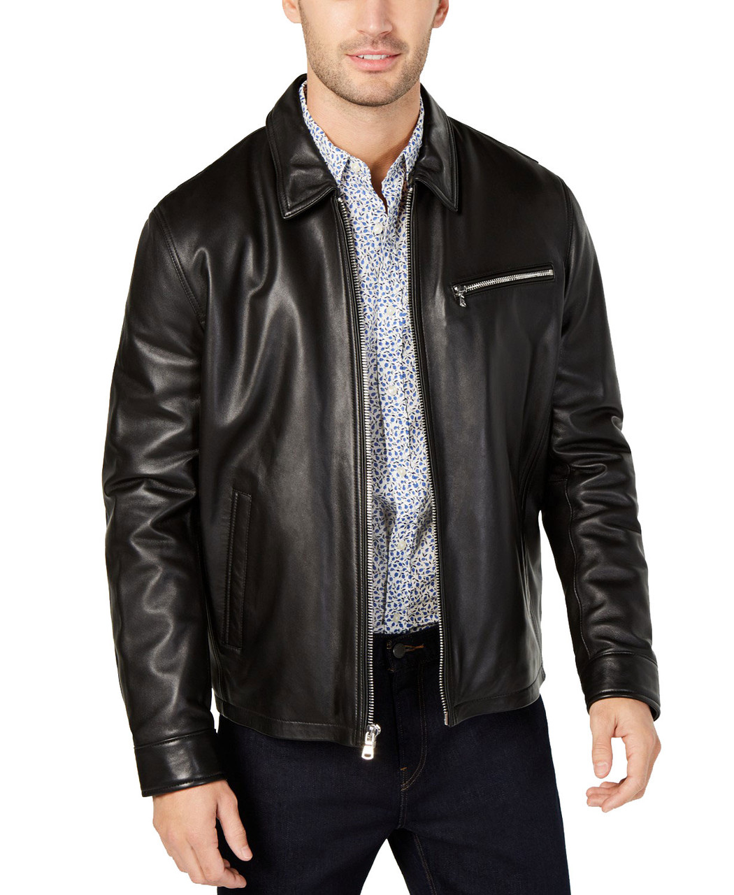 Clearance: James Dean Men's Fashion Genuine Leather Jacket