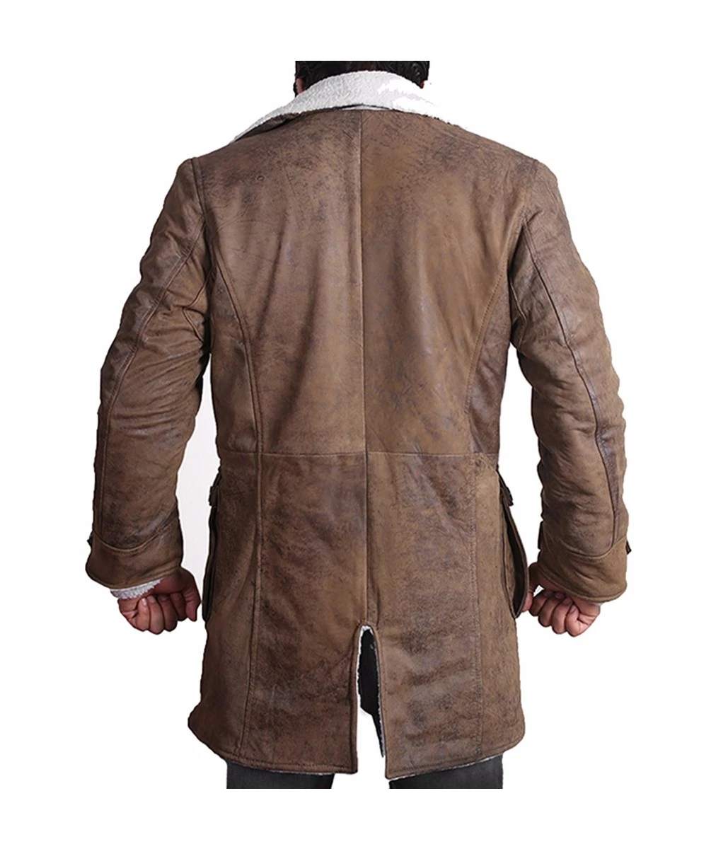 BANE Coat Original Distressed Brown Color | Feather Skin