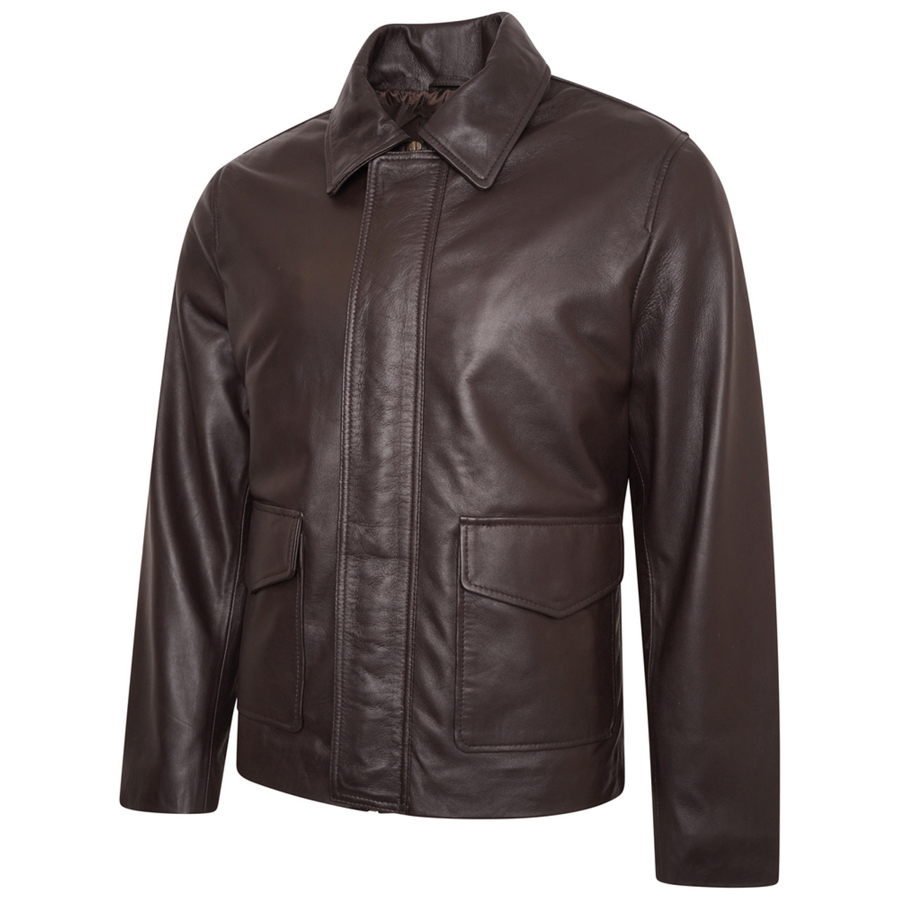 Wested leather store jacket