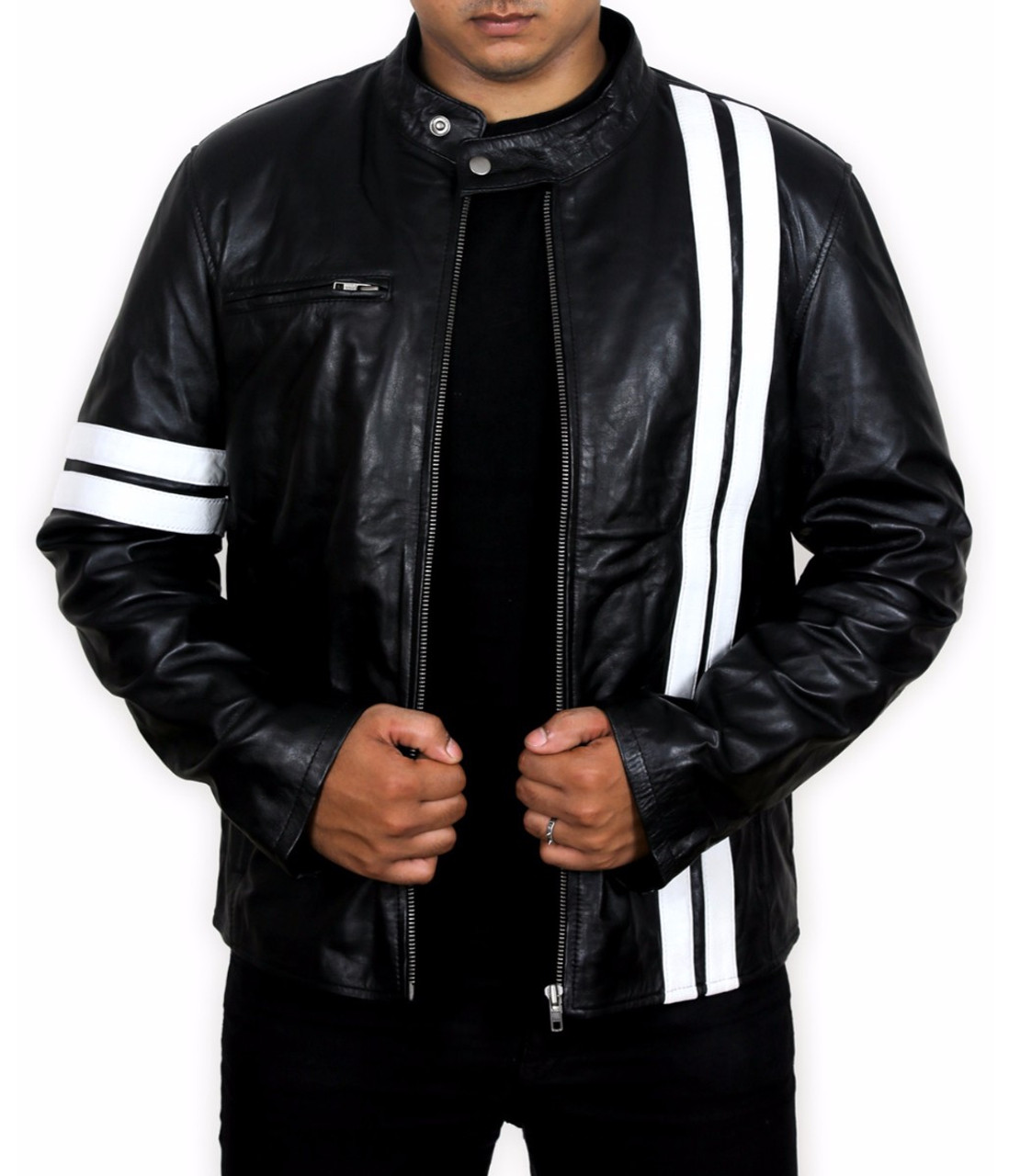 Driver San Francisco John Tanner Black Biker Slim Fit Rider Gaming