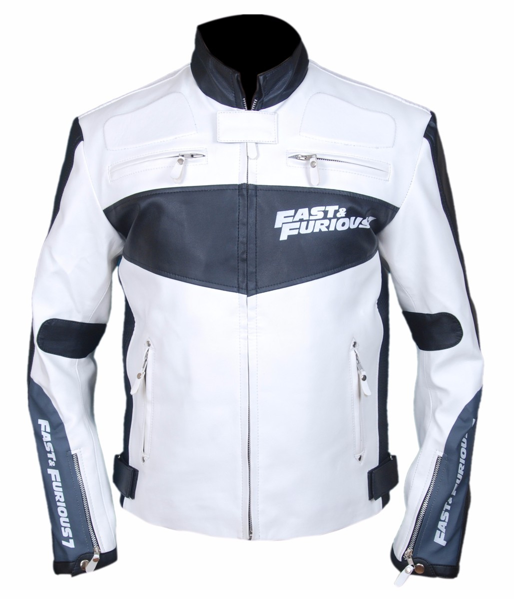 Fast And Furious 7 Vin Diesel Genuine Leather Jacket | Feather Skin