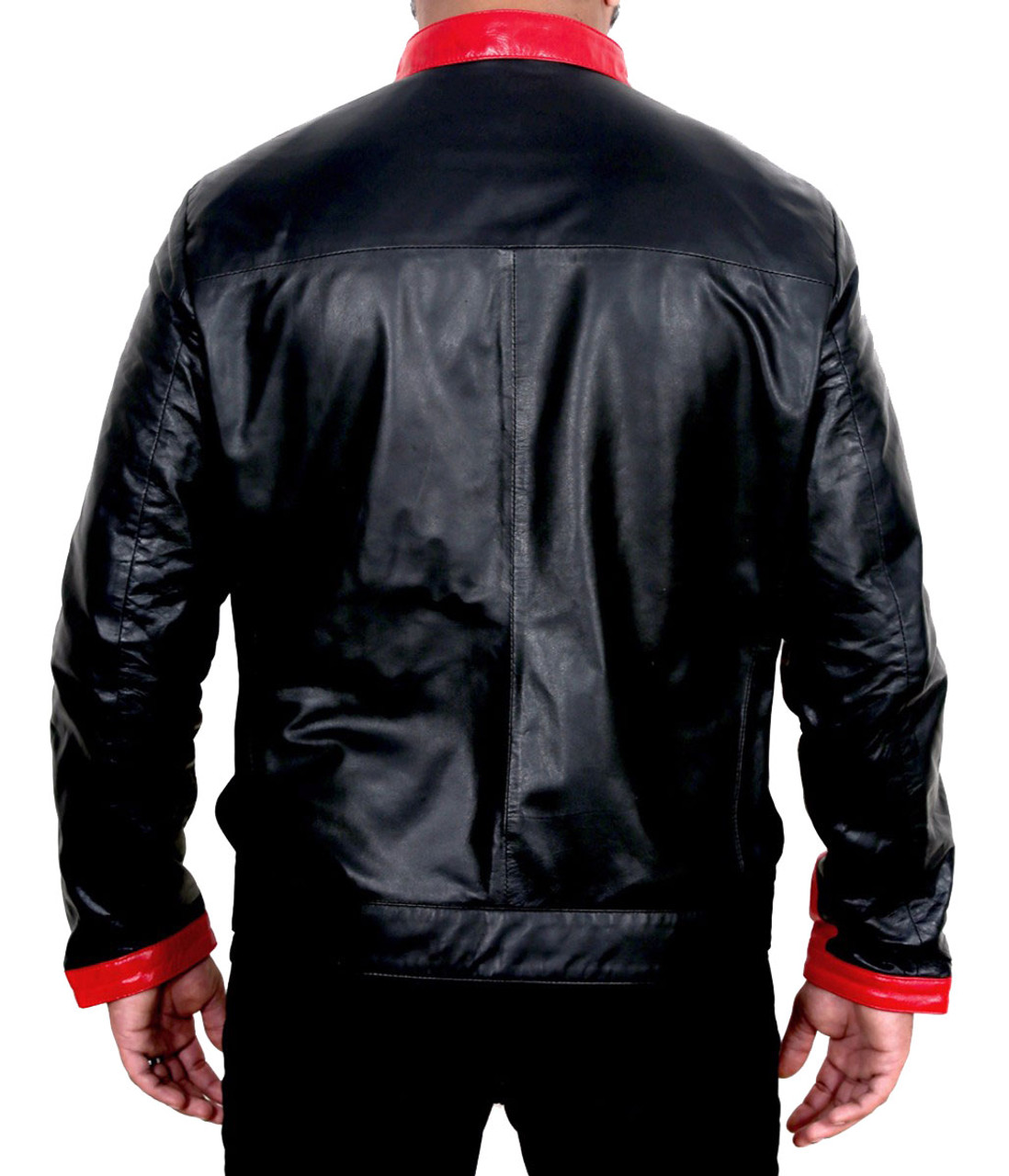 Batman Dark Knight Joker Goon Leather Bomber Jacket