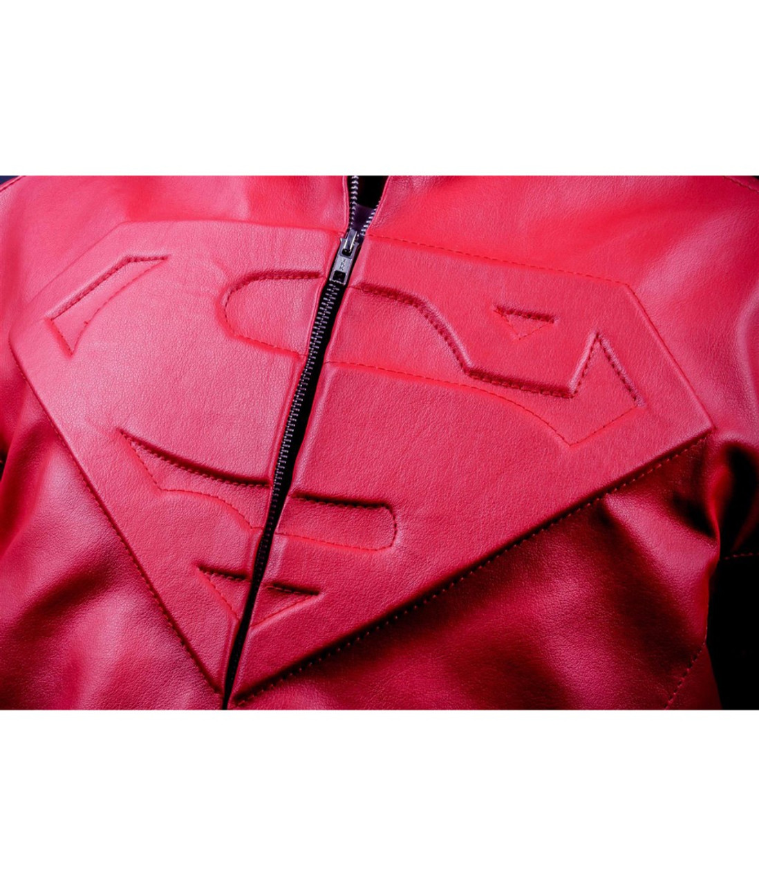 Smallville Superman Red Faux Leather Jacket | Feather Skin