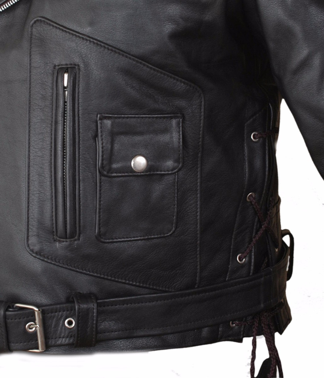 Terminator 2 Arnold Schwarzenegger Leather Jacket | Feather Skin