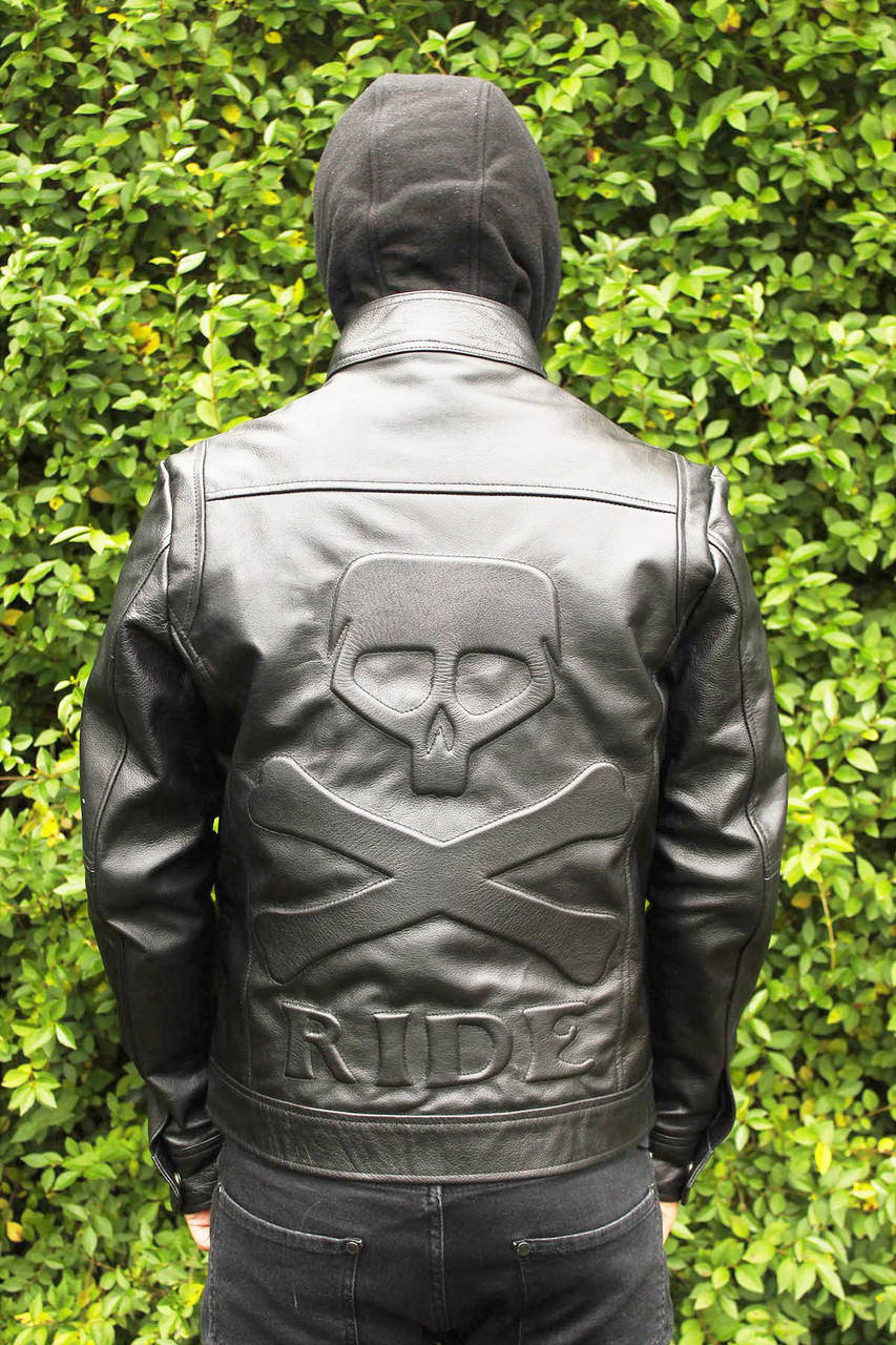 Black Leather Brando Style Leather Biker Jacket Brando Style