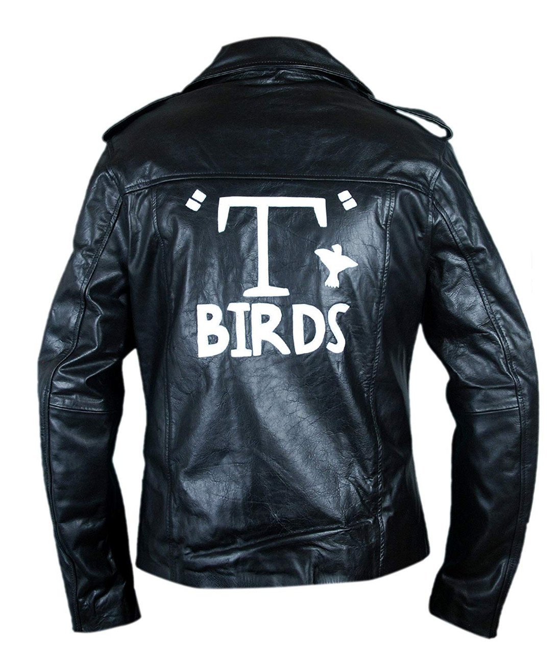 Grease T Birds Danny Zuko John Travolta Leather Jacket | Feather Skin |