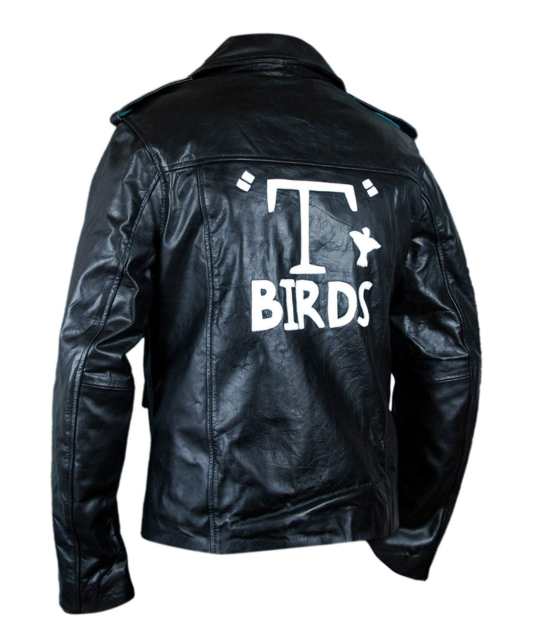 Grease T Birds Danny Zuko Leather Jacket | Feather Skin