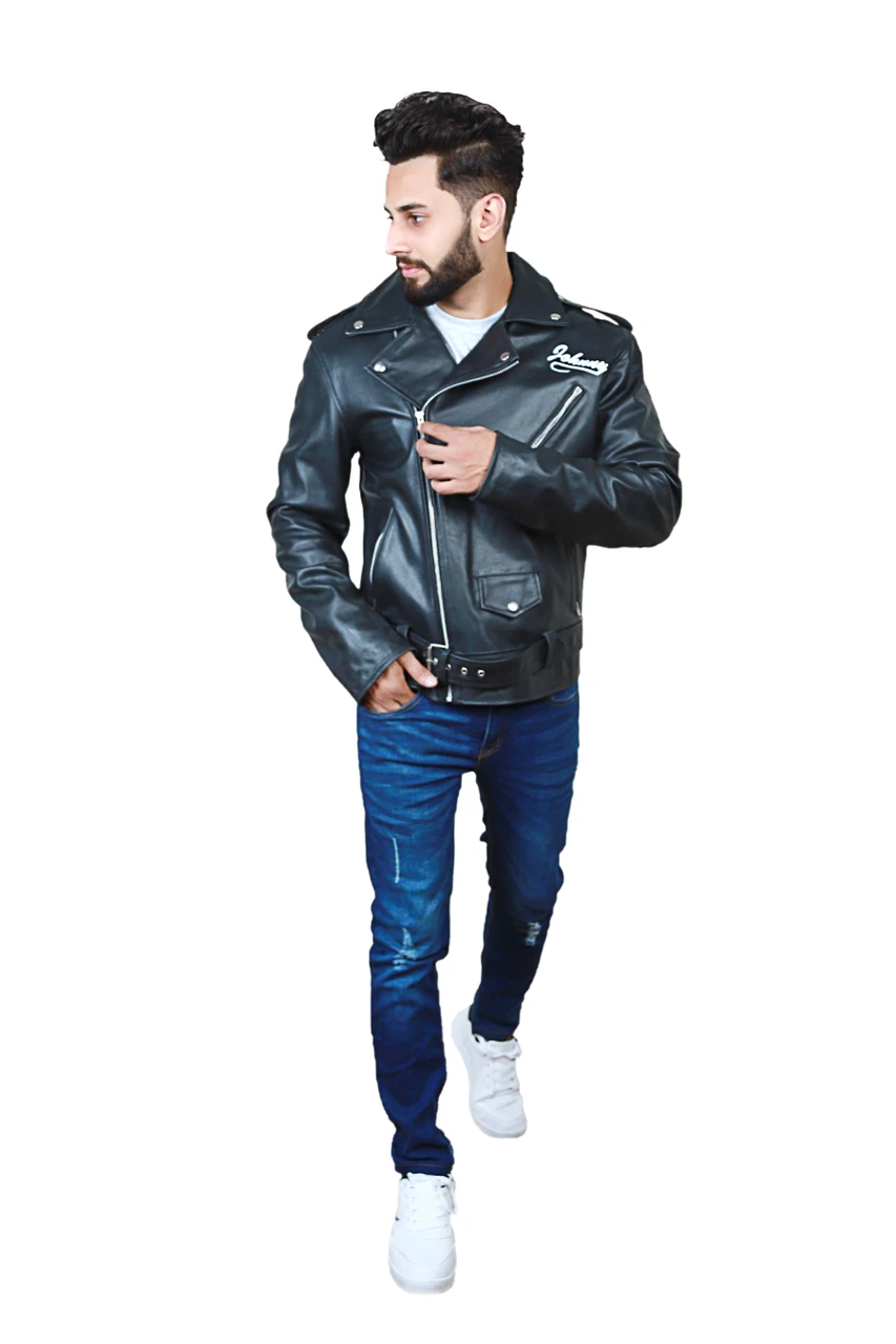 Marlon Brando Johnny Strabler BRMC Genuine Leather Jacket | Feather Skin
