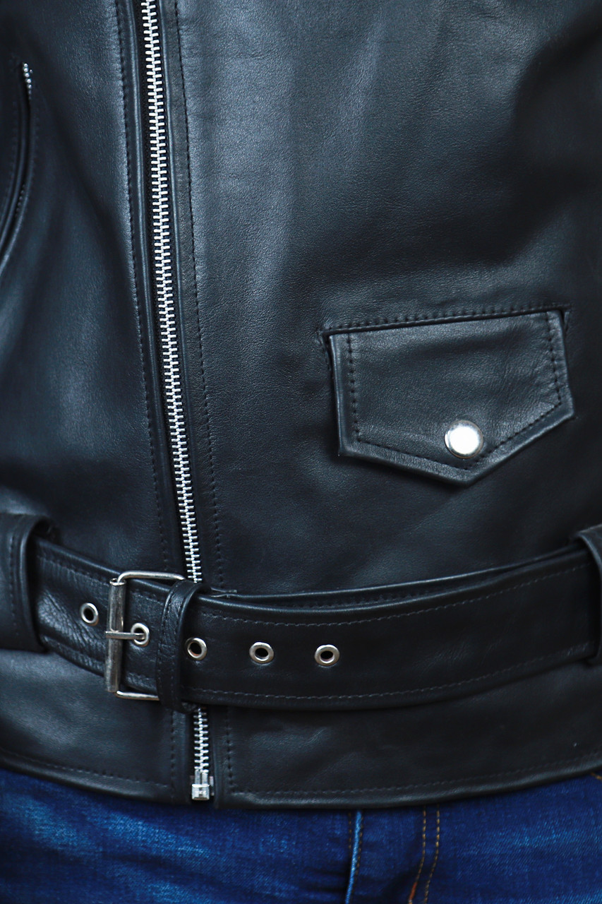 Marlon Brando Johnny Strabler BRMC Genuine Leather Jacket | Feather Skin