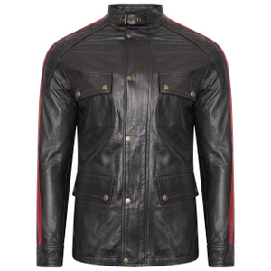Daytona Leather Jacket Red Stripe Daytona Leather Jacket Red Stripe