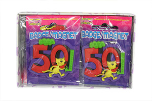 Still Niffty At 50 PVC Badge Fridge Magnet