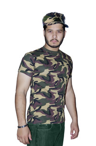 Men Army TShirt Camouflage Men Army TShirt Camouflage