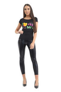 I Love The 80s Black TShirt