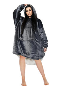 Hug and Snug Charcoal Hoodie Blanket Compress Pack