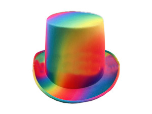 Adult Rainbow Top Hat