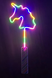 Unicorn Shape Light Up Wand (multicolour light)