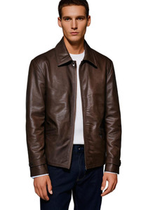 Clearance: Men's Vintage Espresso Leather Jacket