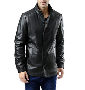 Men's Fashion Genuine Leather Jacket FSH067