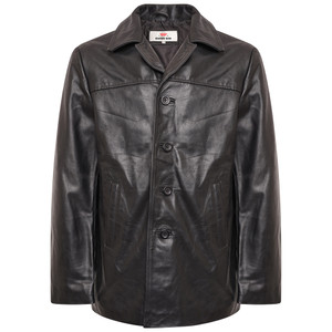 Denzel Washington Training Day Real Leather Jacket front Denzel Washington Training Day Real Leather Jacket front
